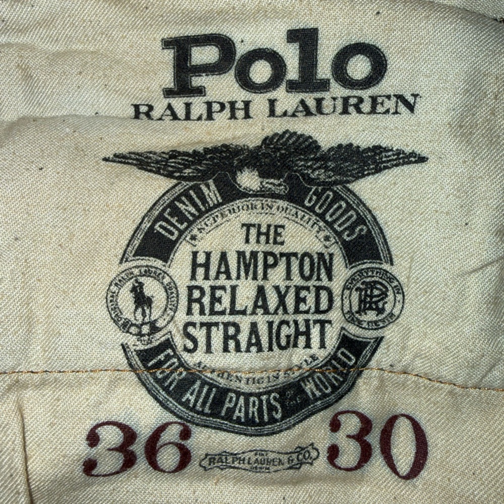 Polo Ralph Lauren Hampton Relaxed Straight Leg Jeans men’s sz 36 x 30 - Picture 13 of 14